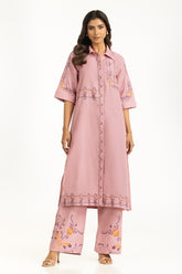 Dobby Embroidered Co-Ord Set IPST-44809-B