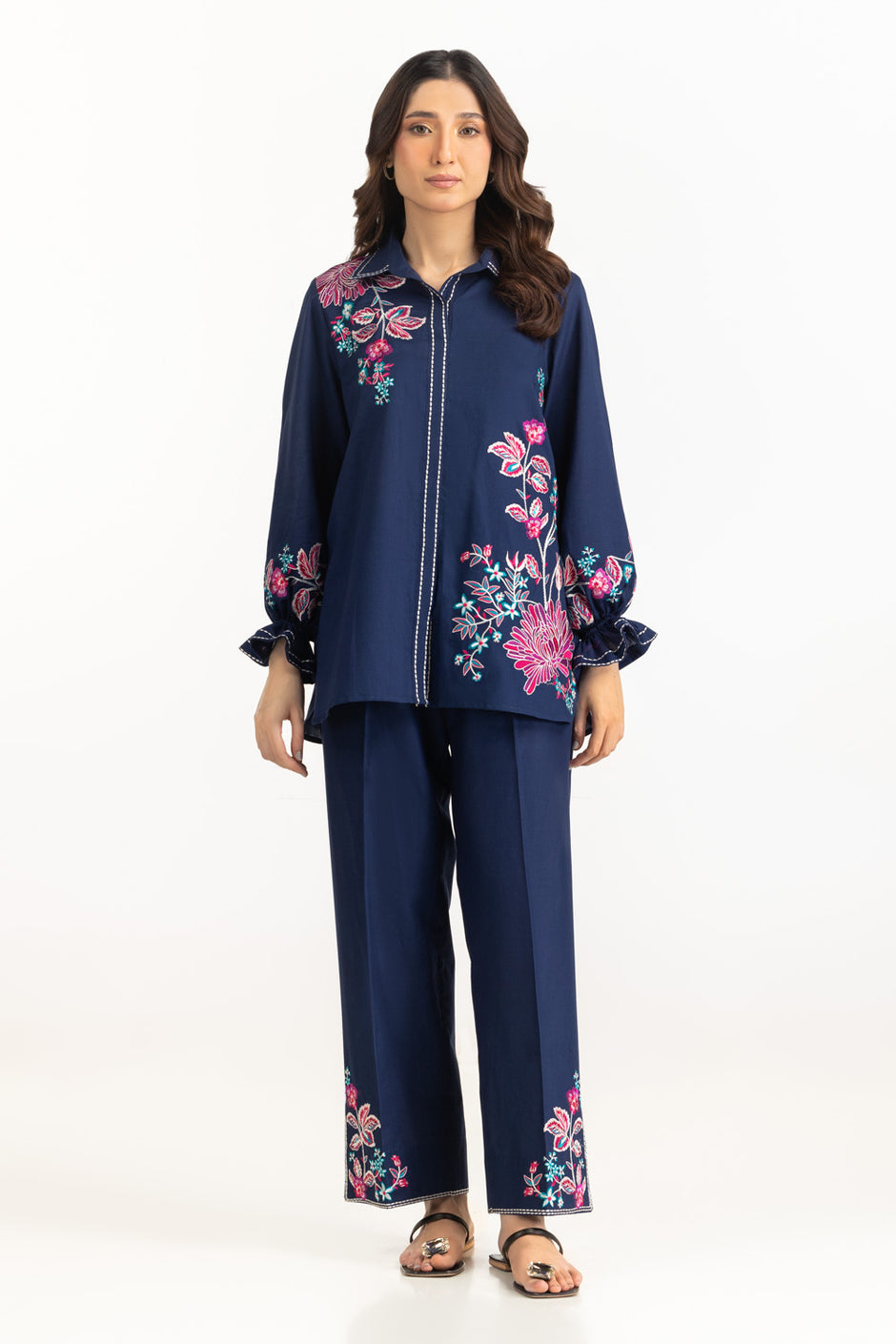 Dobby Embroidered Co-Ord Set IPST-77238