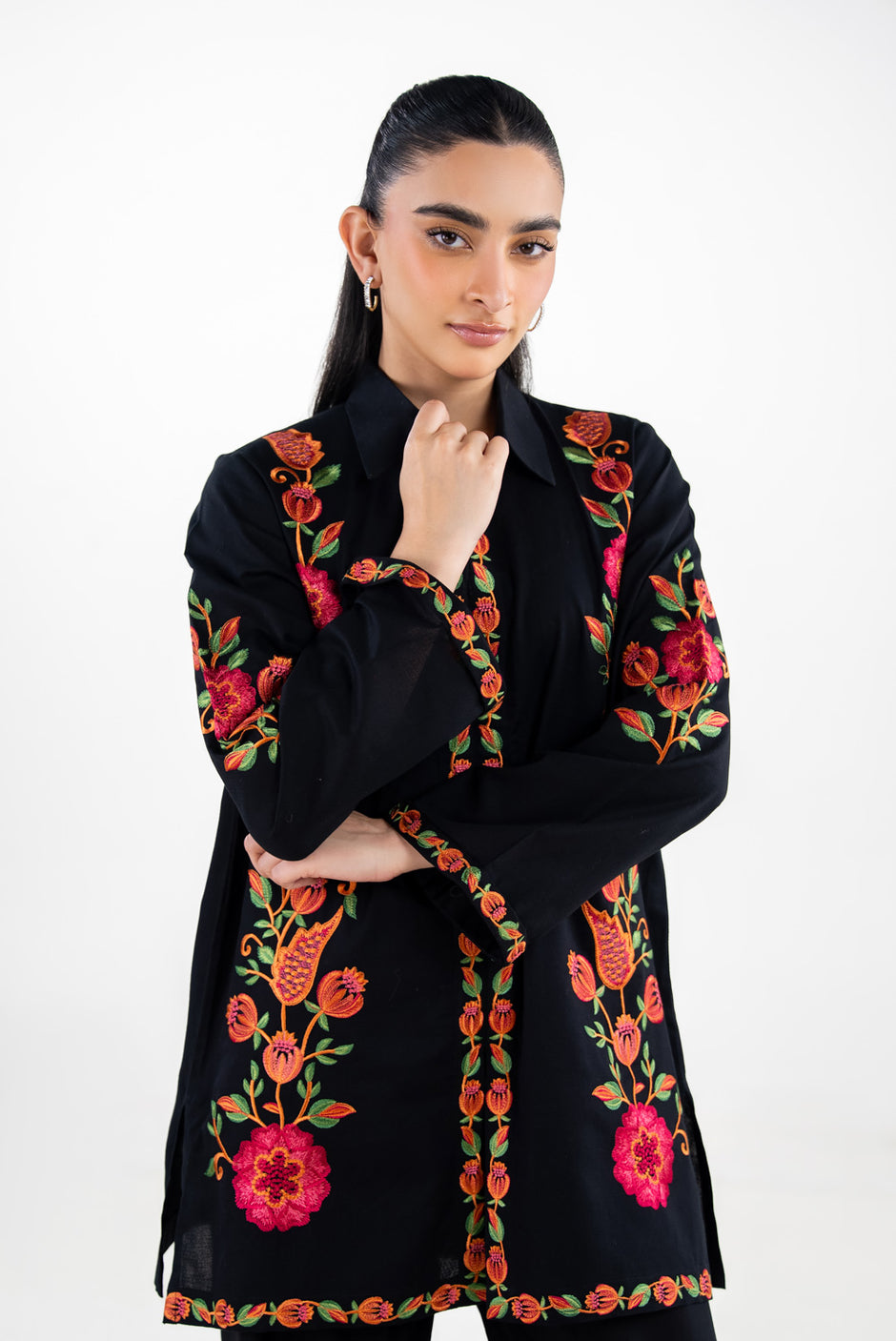 Dobby Embroidered Co-Ord Set