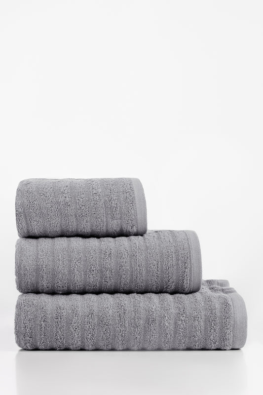 Dove Grey Combed Plain Towel