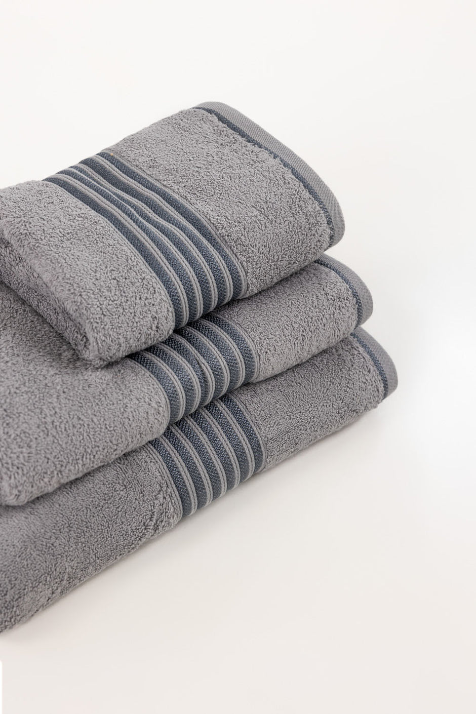 Dove Grey Combed Viscose Towel