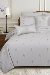 Dove T-400 Embroidered Quilt Cover Set