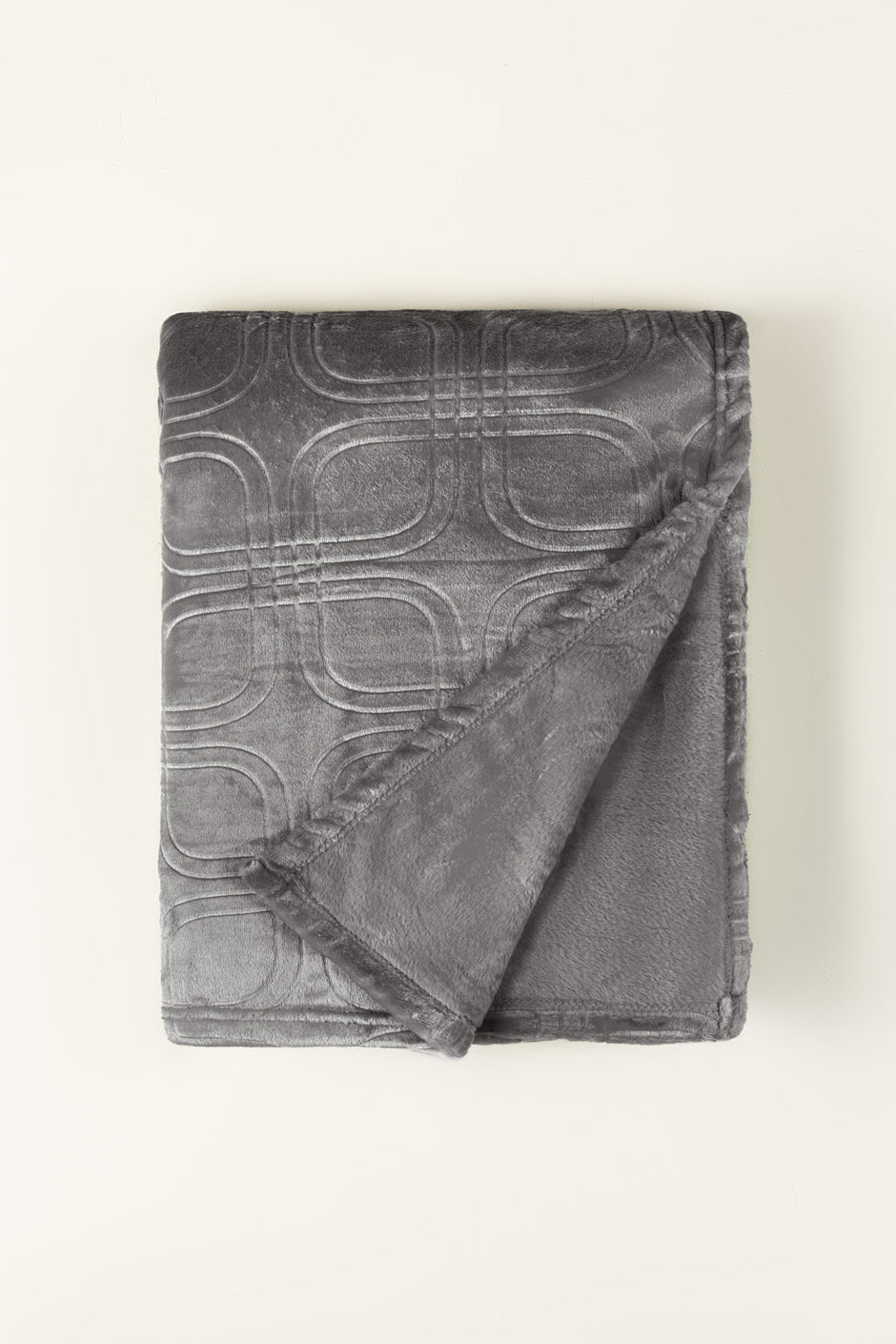 Drizzle Embossed Single Ply Fleece Throw