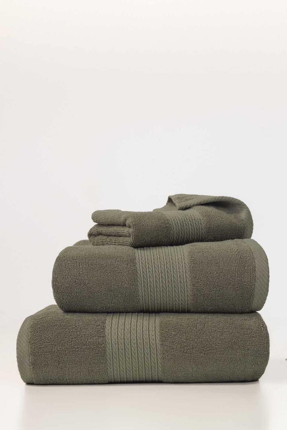 Dusky Green Bamboo Towel