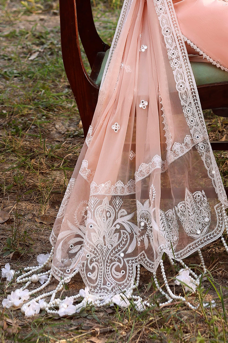 3 Piece Sequins Embroidered Lawn Suit with Chiffon Dupatta