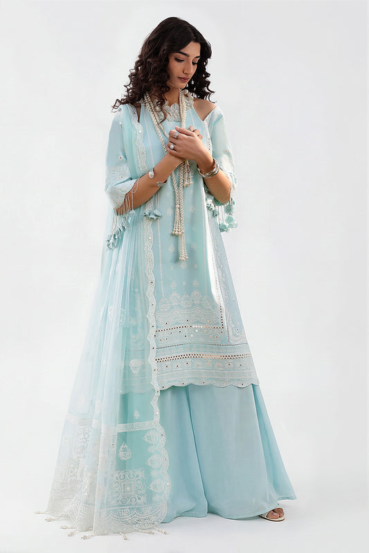 3 Piece Sequins Embroidered Lawn Suit with Chiffon Dupatta PM-62024