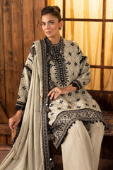 3 Piece Embroidered Khaddar Suit with Back and Dupatta K-52033 3 Piece Embroidered Khaddar Suit with Back and Dupatta K-52033
