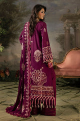 3 Piece Embroidered Khaddar Suit with Chalk Lace and Trouser Border K-52013 3 Piece Embroidered Khaddar Suit with Chalk Lace and Trouser Border K-52013