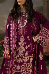 3 Piece Embroidered Khaddar Suit with Chalk Lace and Trouser Border K-52013 3 Piece Embroidered Khaddar Suit with Chalk Lace and Trouser Border K-52013