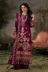 3 Piece Embroidered Khaddar Suit with Chalk Lace and Trouser Border K-52013 3 Piece Embroidered Khaddar Suit with Chalk Lace and Trouser Border K-52013