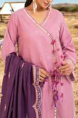 3 Piece Unstitched Embroidered Pashmina Suit with Embroidered Shawl AP-52007 3 Piece Unstitched Embroidered Pashmina Suit with Embroidered Shawl AP-52007