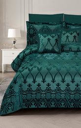 Ever Green Chenille Comforter Set