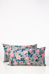 Flora Blue T-150 Pillow Cover Set