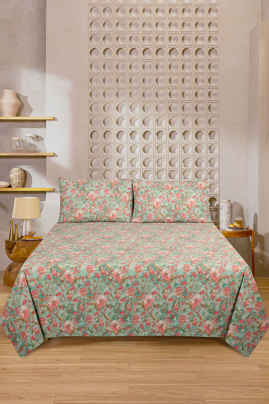 Flora Haze Bed Sheet Set