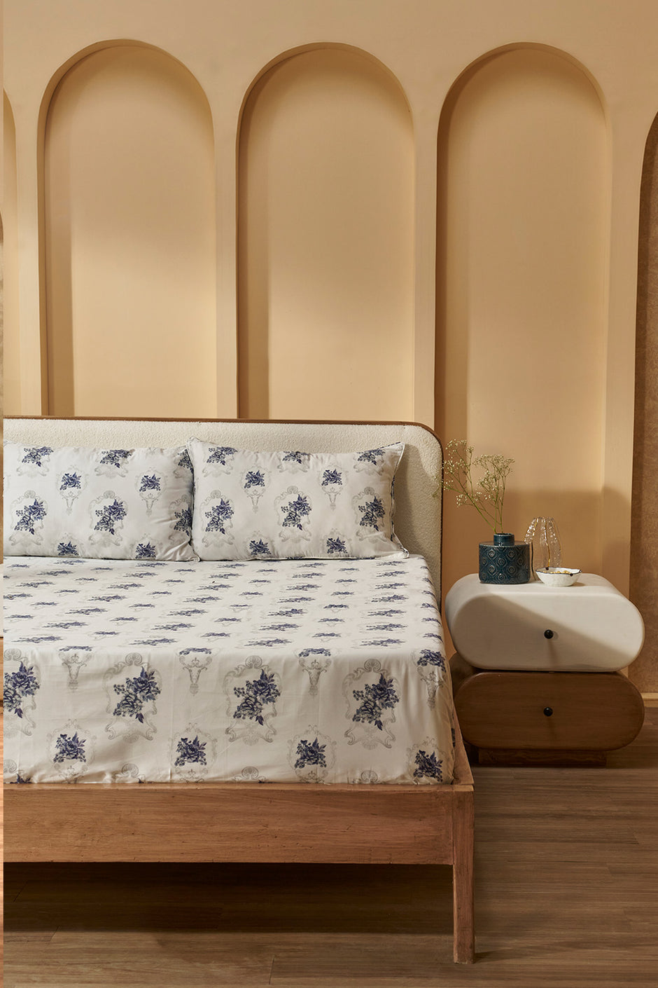 Indus Valley Cotton Florentina Bed Sheet Set