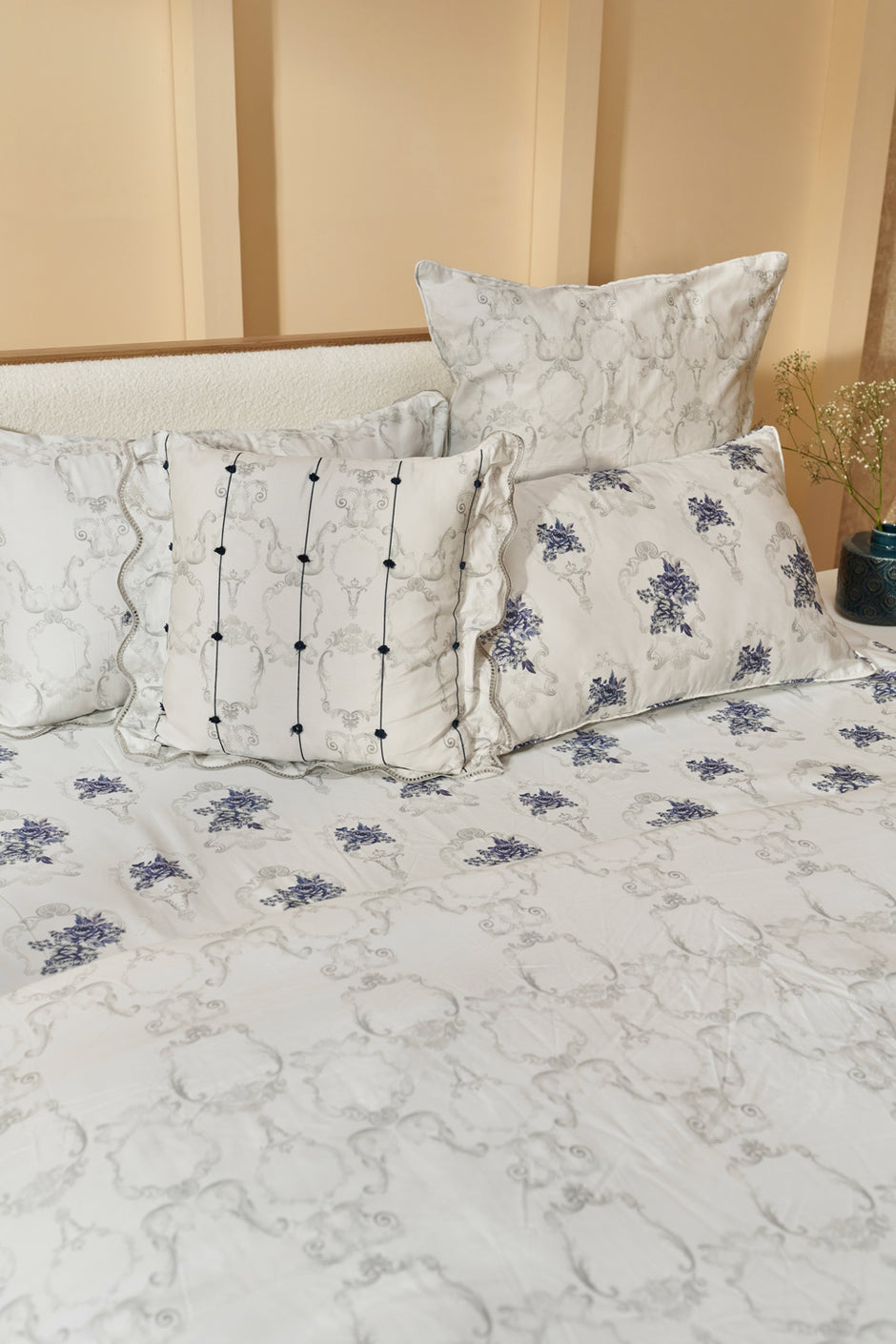 Indus Valley Cotton Florentina Bed Sheet Set