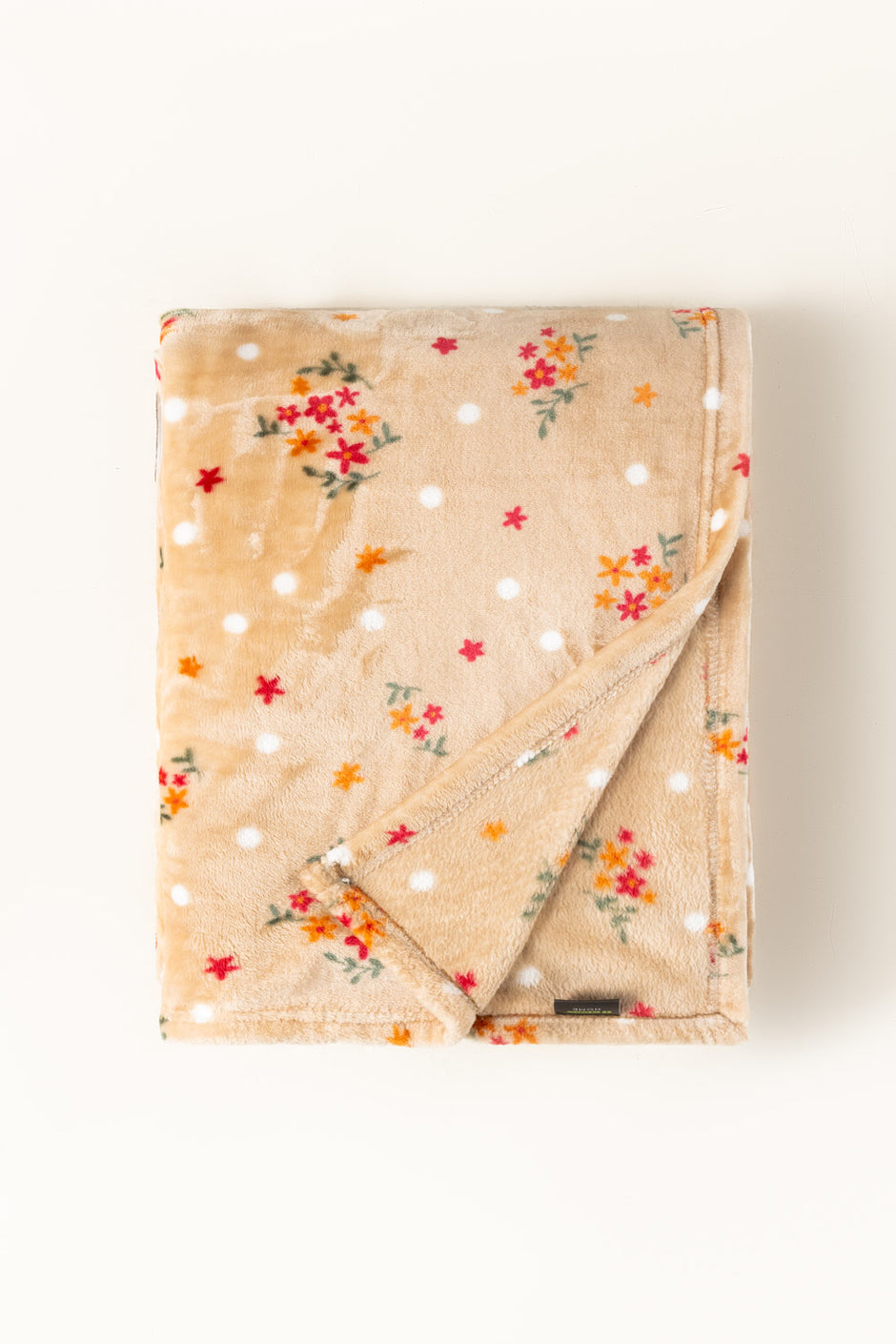 SS26-Flowers Single Ply Fleece Throw