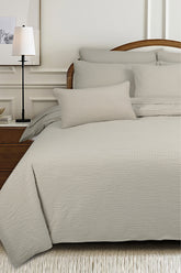French Oak T-150 Seersucker Quilt Cover Set