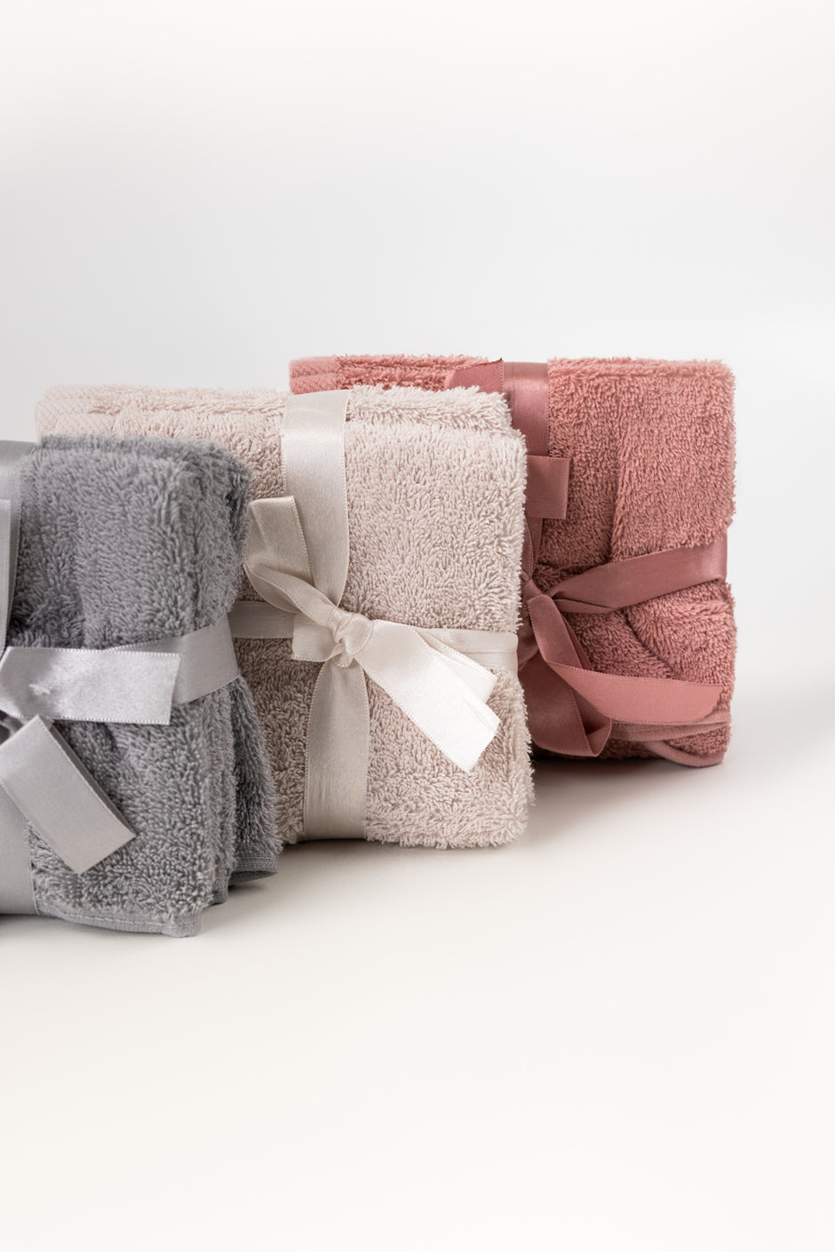 Frost Beige 4 Pcs Combed Face Towel Set