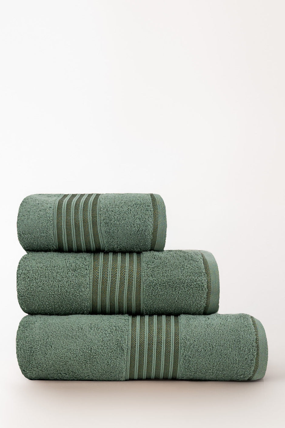 Hedge Green Combed Viscose Towel