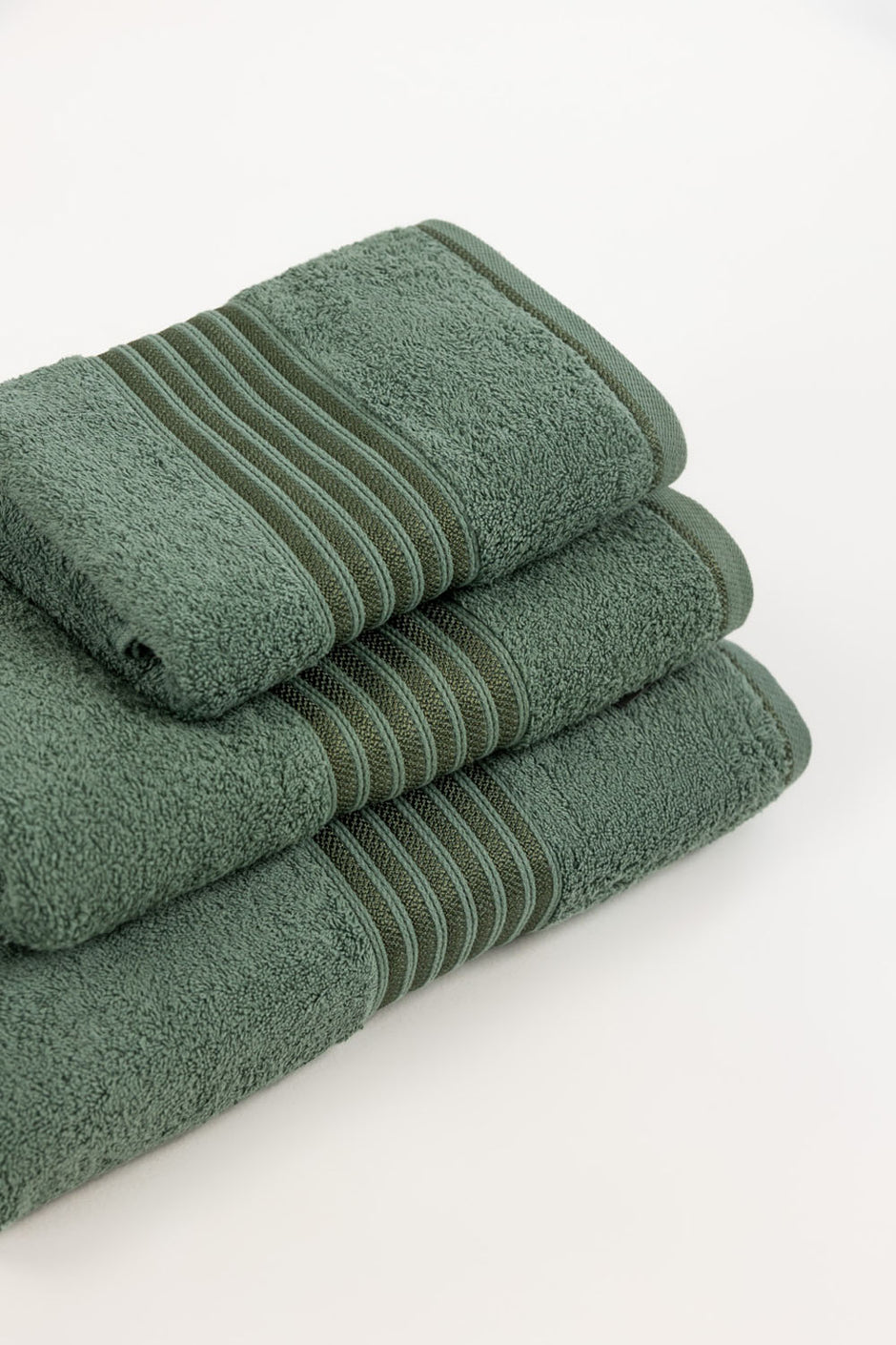 Hedge Green Combed Viscose Towel
