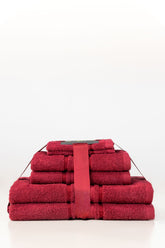 Hibiscus Combed Towel 6pcs Set