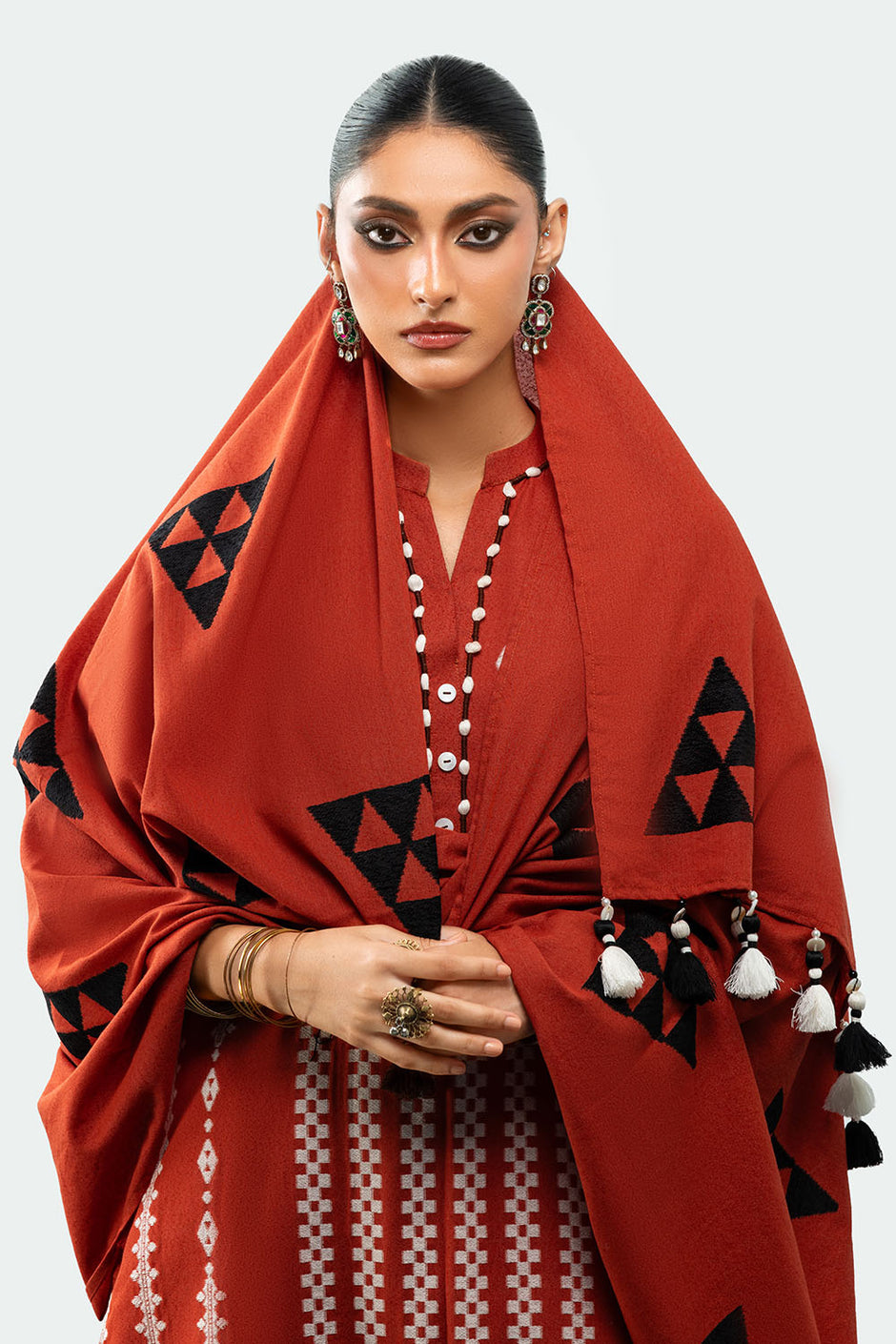 3 Piece Jacquard Suit with Dupatta