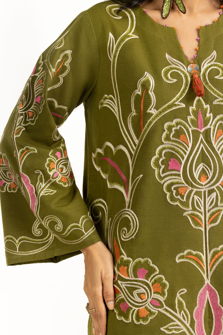 Karandi Embroidered Co-Ord Set