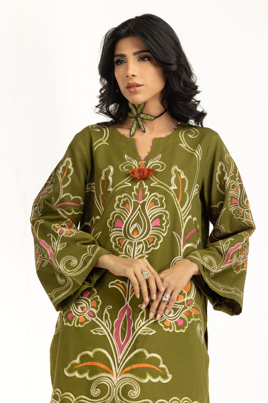 Karandi Embroidered Co-Ord Set