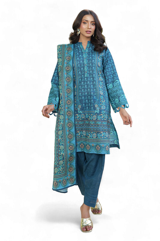 3 Piece Printed Khaddar Suit SD-52220