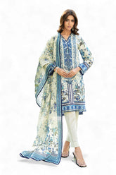 3 Piece Printed Khaddar Suit SD-52235