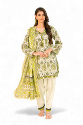 3 Piece Printed Khaddar Suit with Dupatta SD-52257