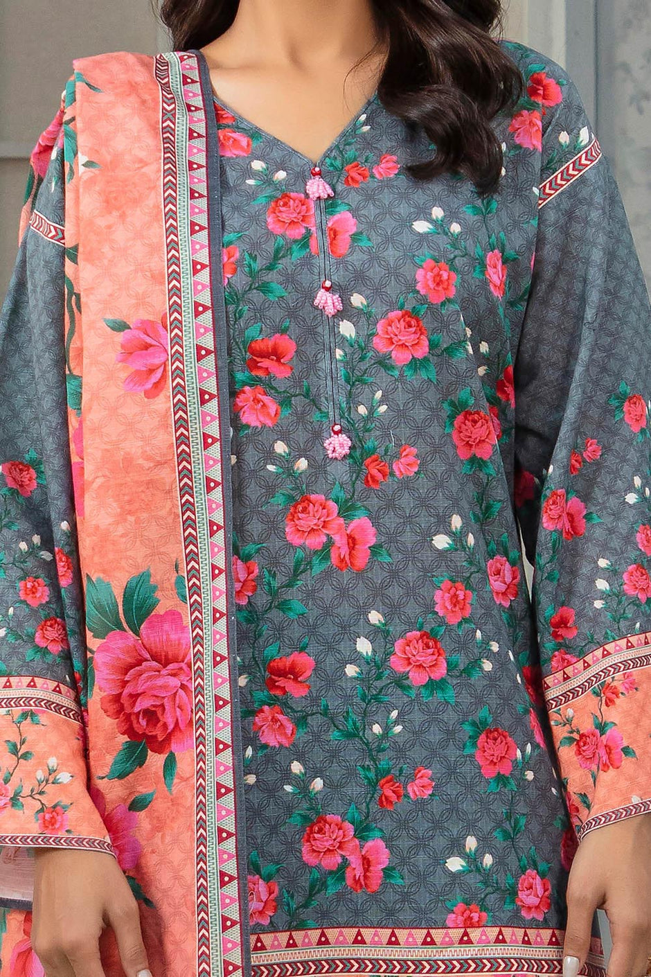 3 Piece Khaddar Suit with Dupatta