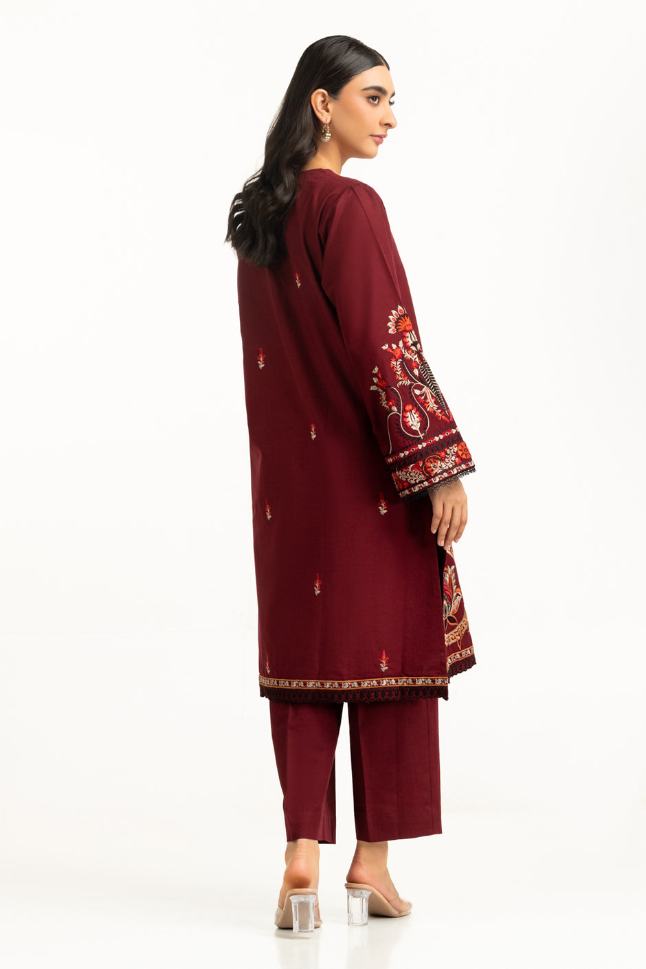 Khaddar Embroidered Co-Ord Set