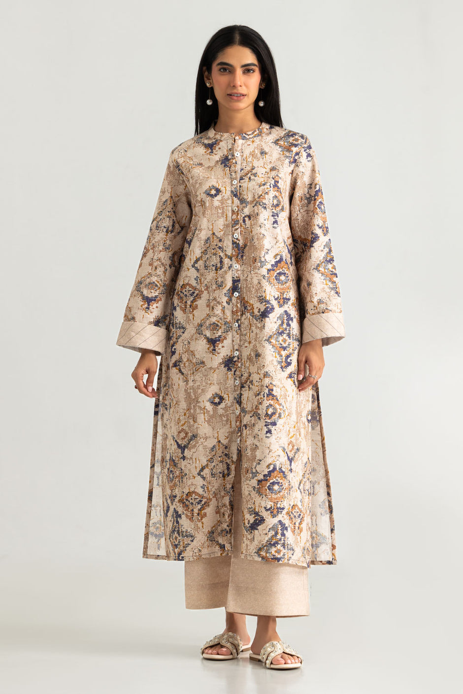 Khaddar Slub Printed Co-Ord Set