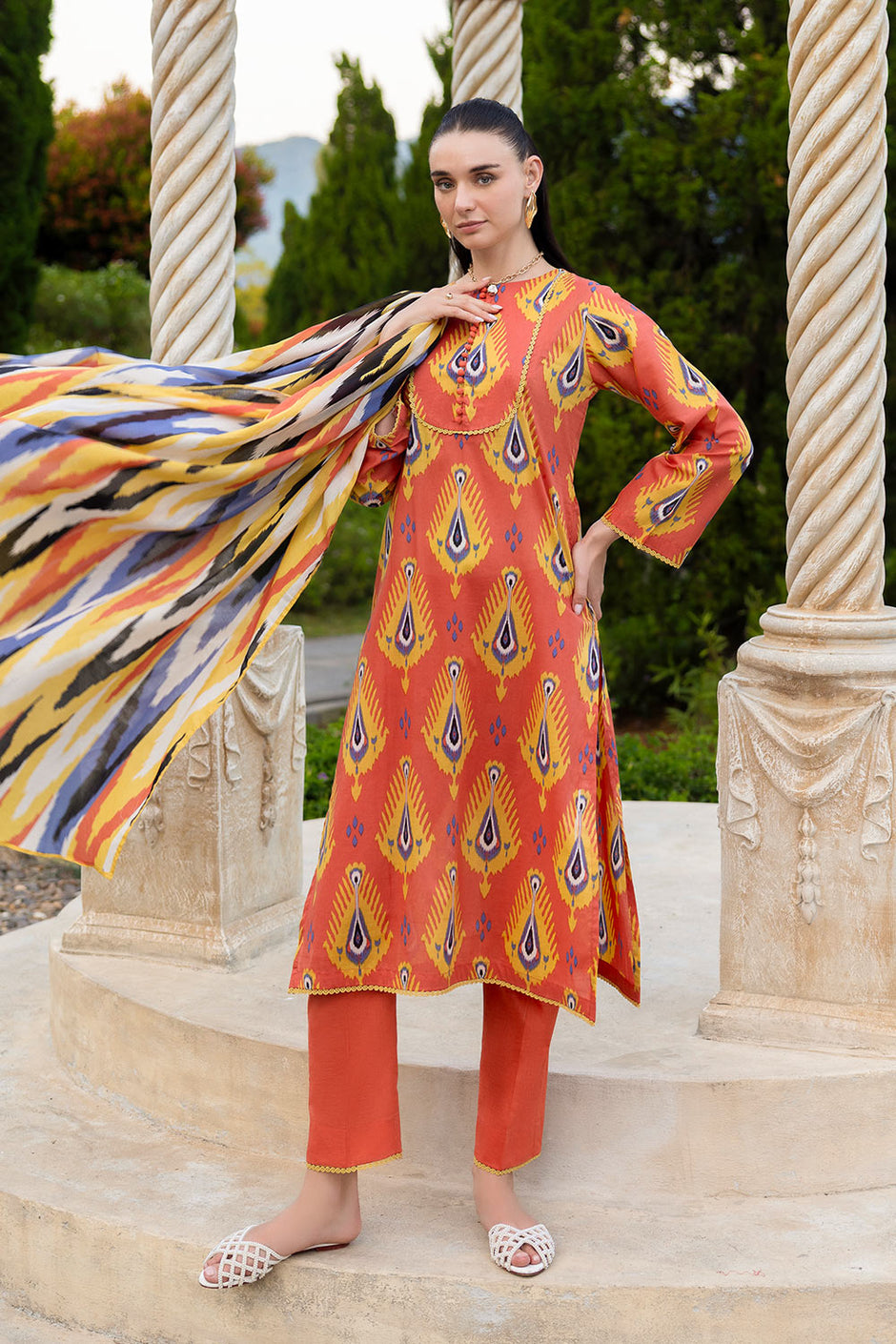3 PIece Printed Lawn Suit
