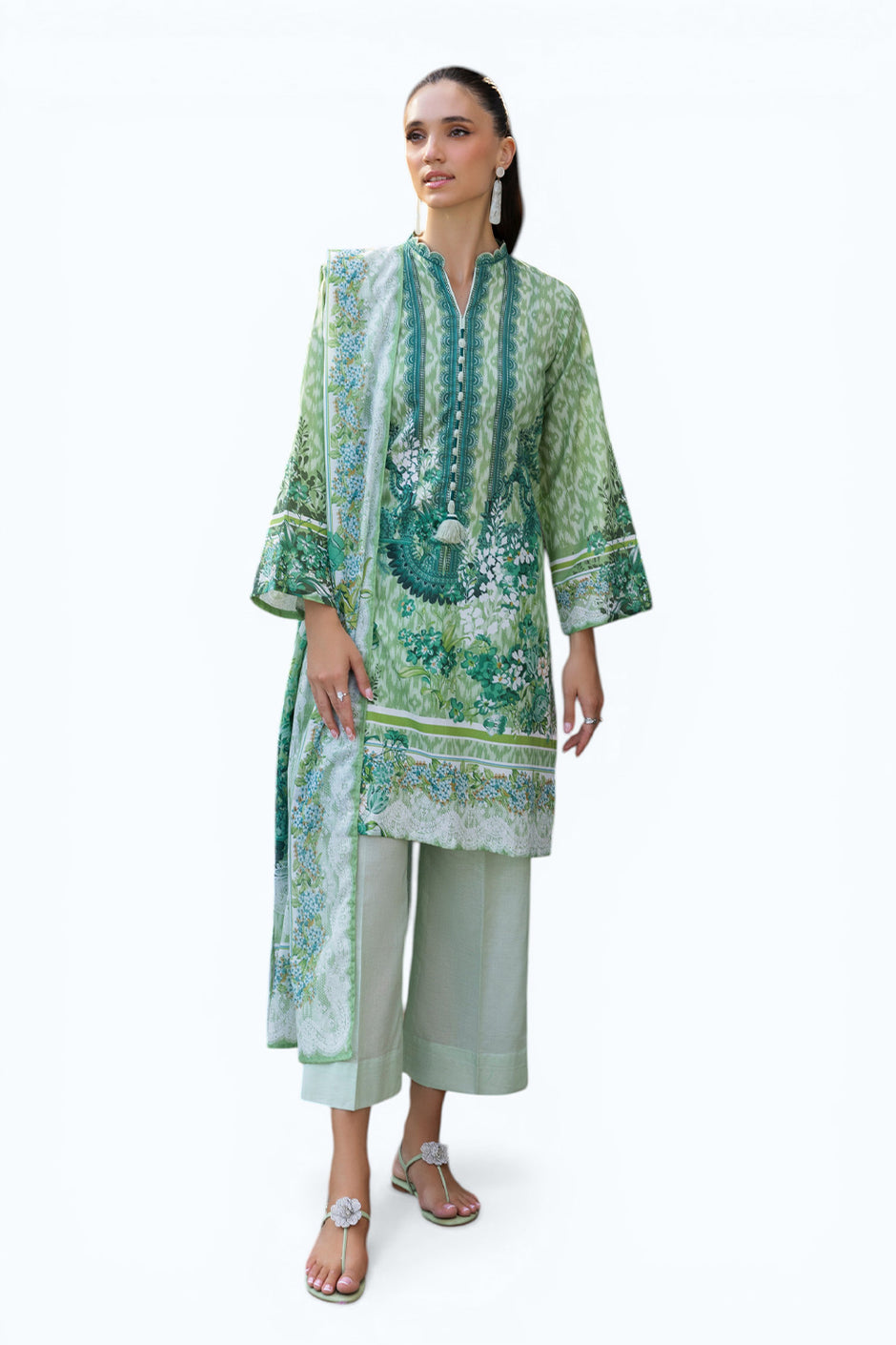 3 PIece Printed Lawn Suit