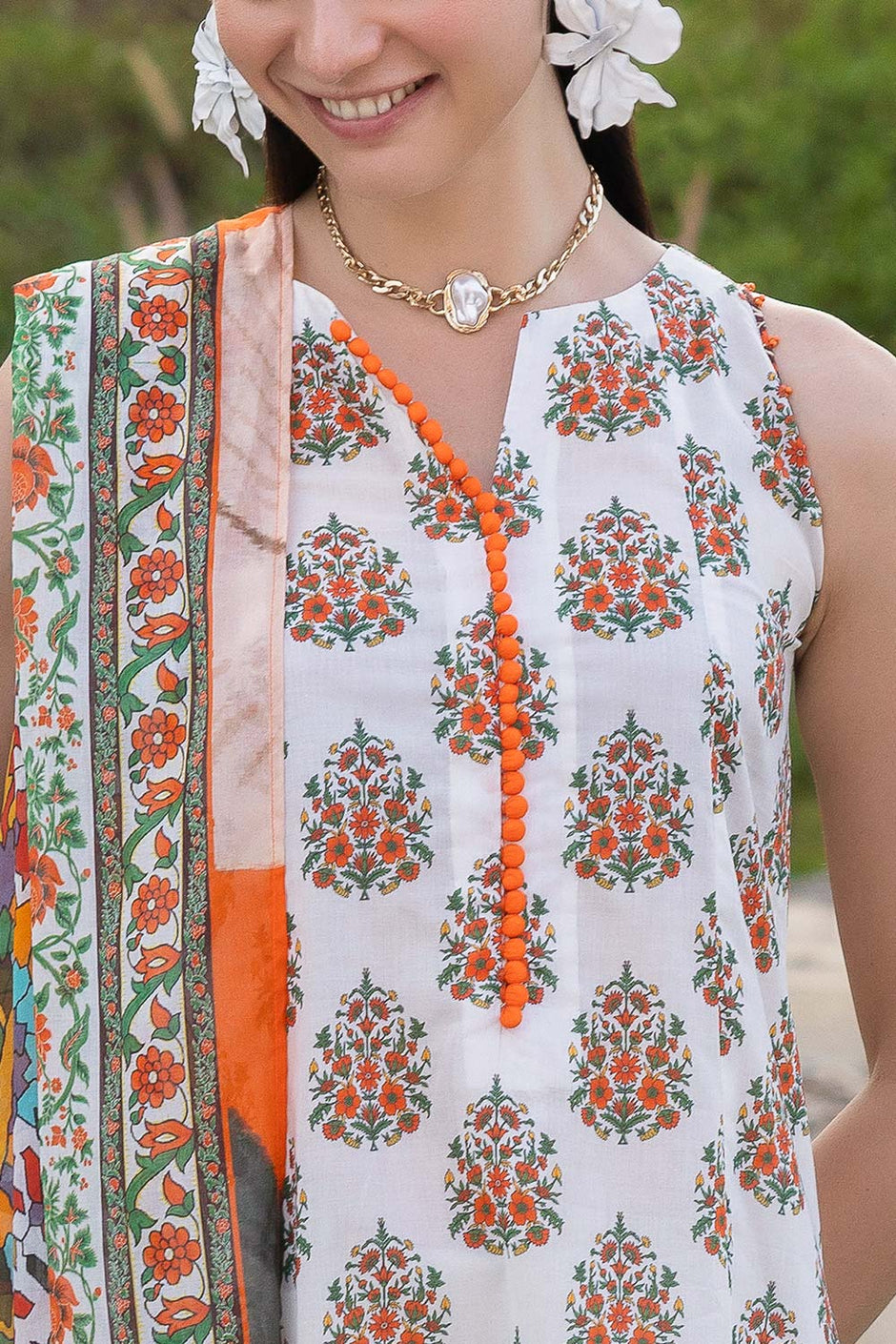 3 PIece Printed Lawn Suit