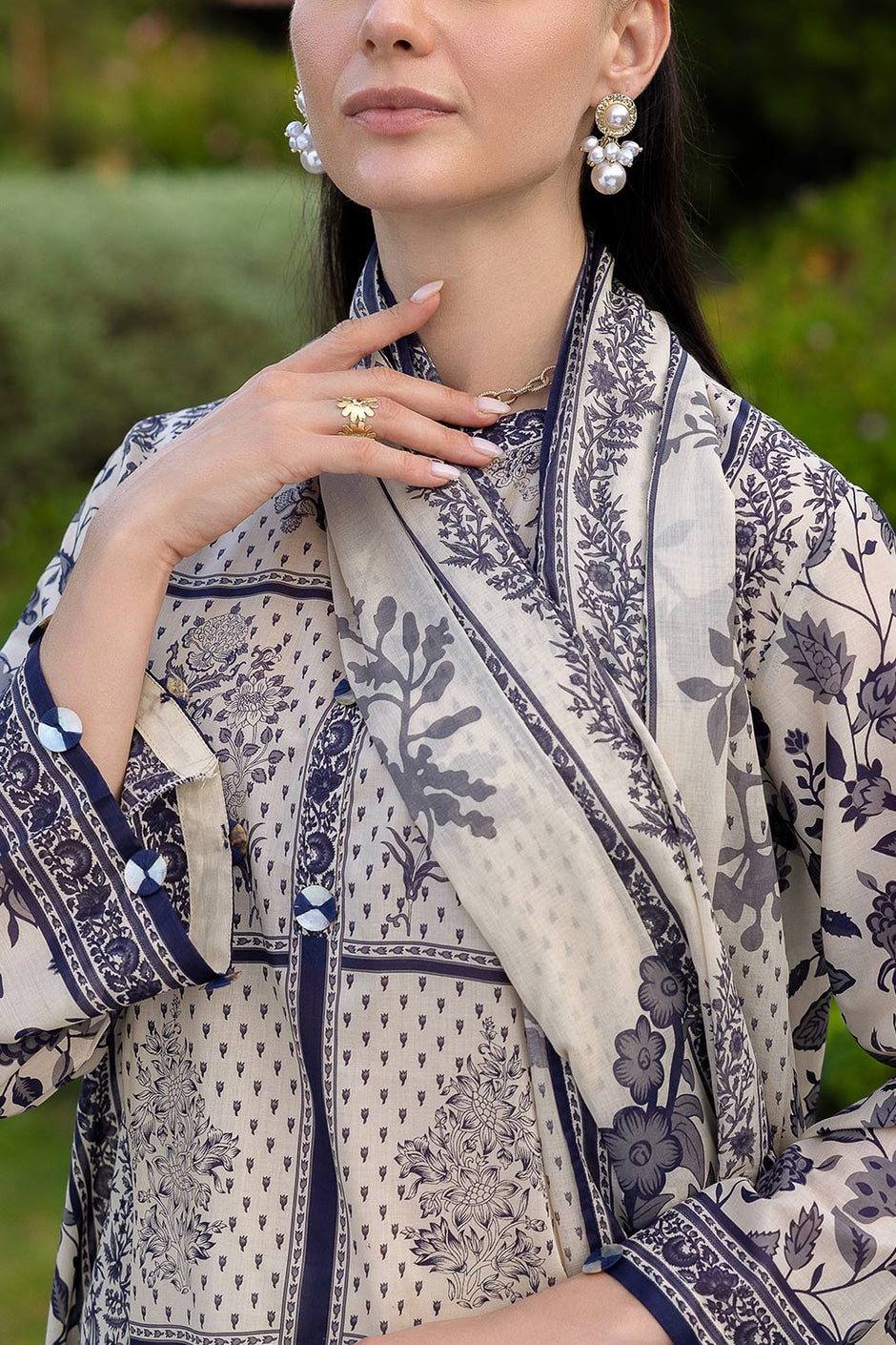 3 PIece Printed Lawn Suit