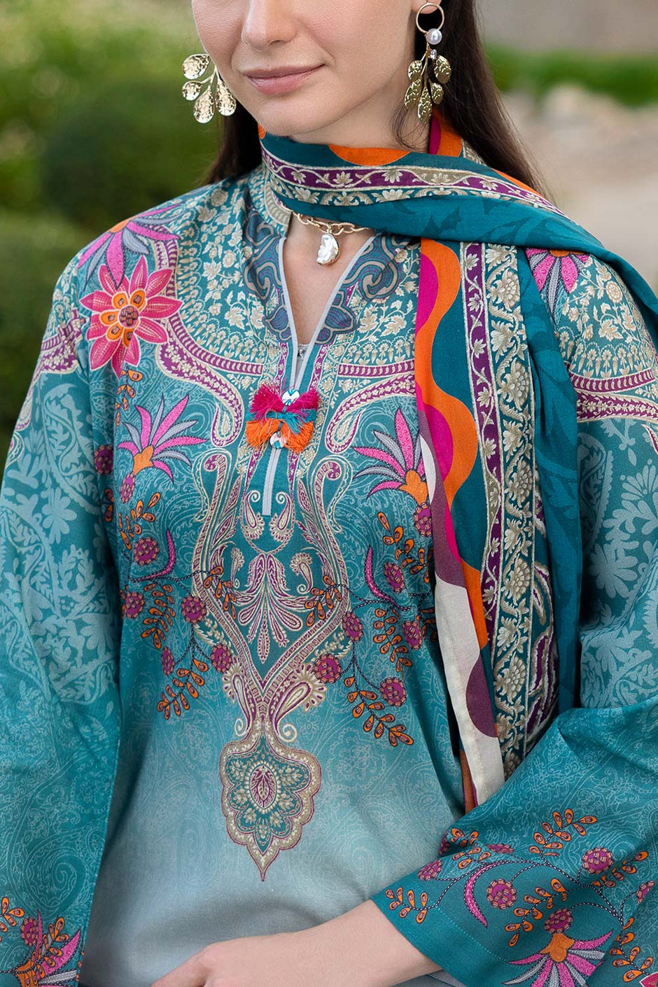 3 PIece Printed Lawn Suit