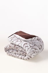 Leaf Brown Plush Comforter