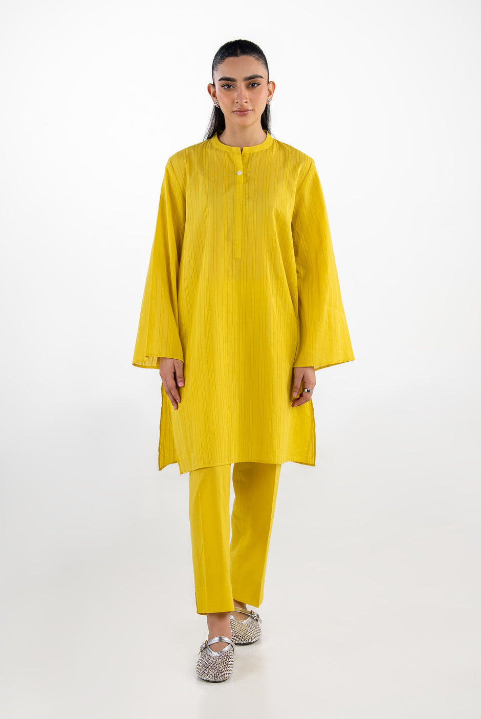 Leno Dyed Co-Ord Set IPST-77624