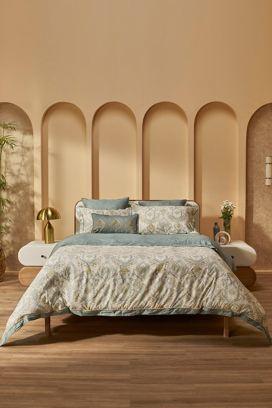 Lumiere Damask Quilt Cover Set