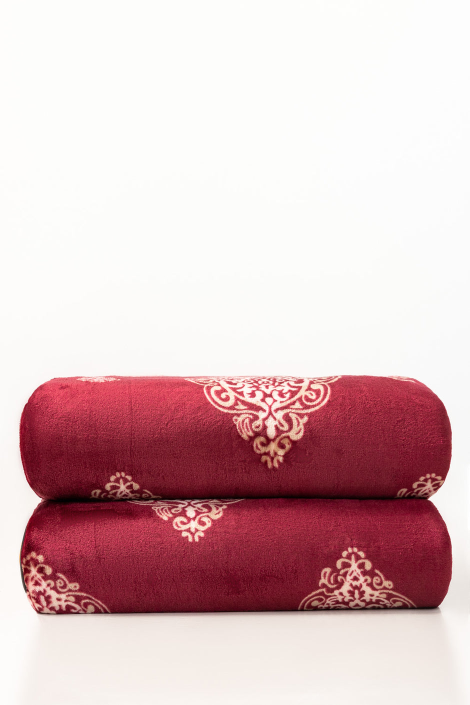 Mahogany Single Ply Fleece Throw