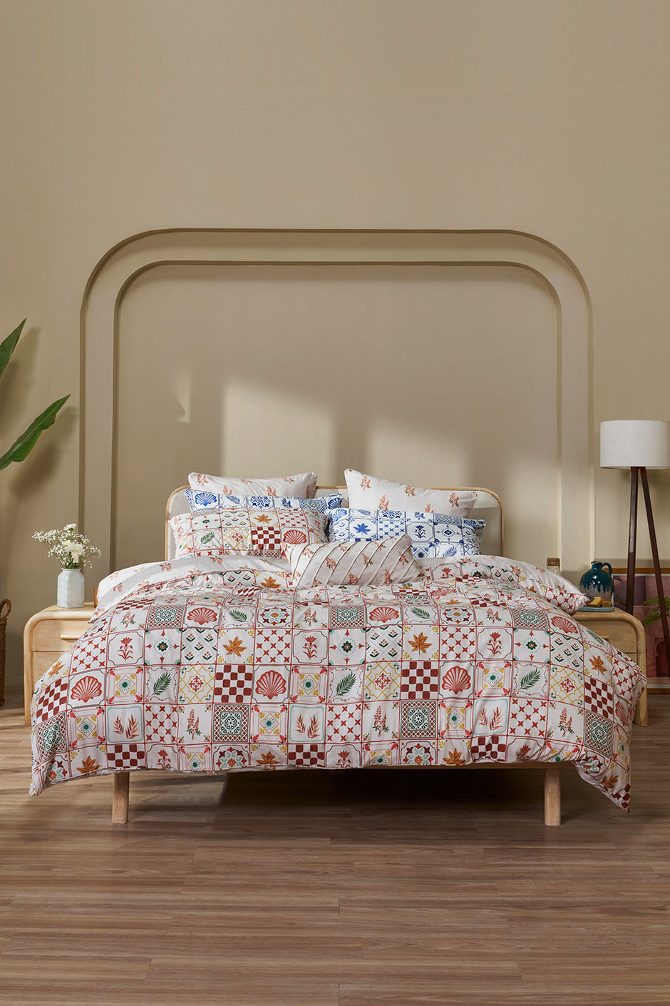 Marine Tiles T-150 Quilt Cover Set