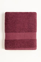 Maroon Dyed Bath Towel 25