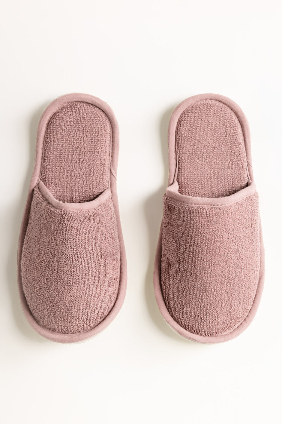 Mauve Light Terry Slippers