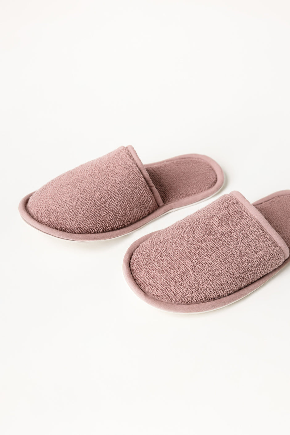 Mauve Light Terry Slippers
