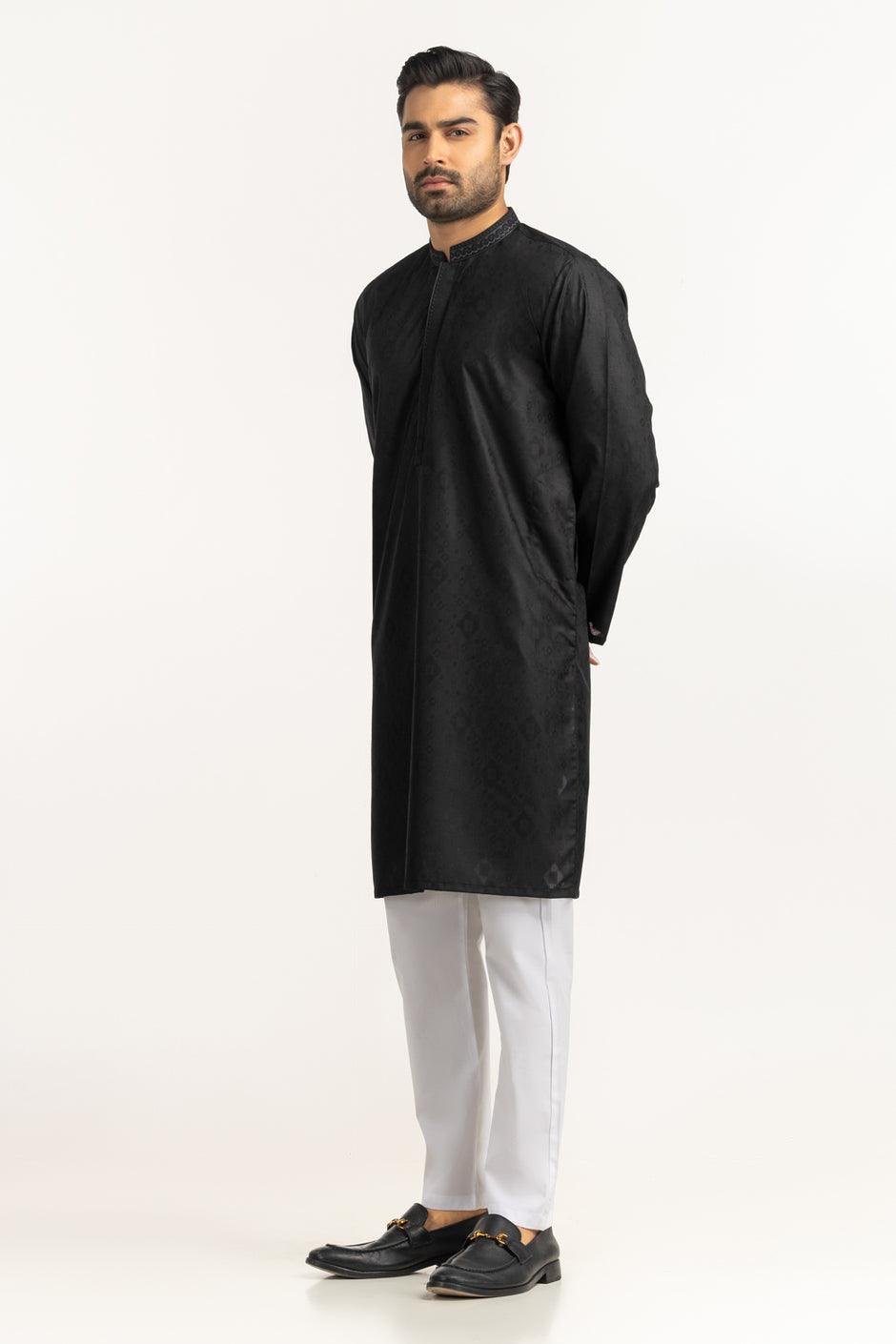 Regular Fit Embroidered Kurta KR-EMB25-028