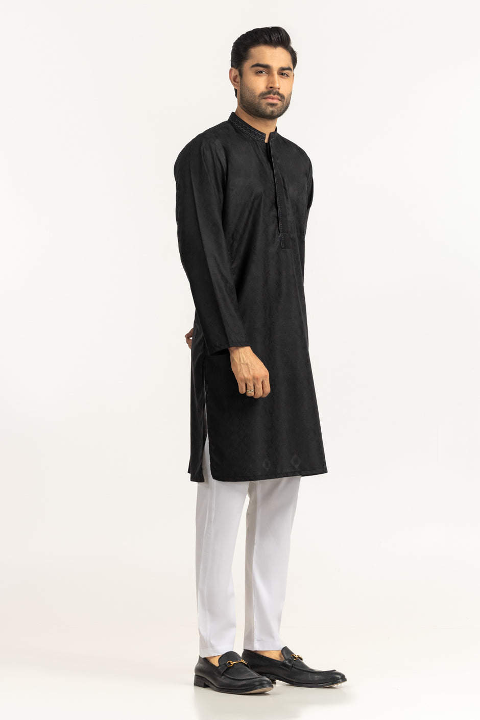 Regular Fit Embroidered Kurta KR-EMB25-028